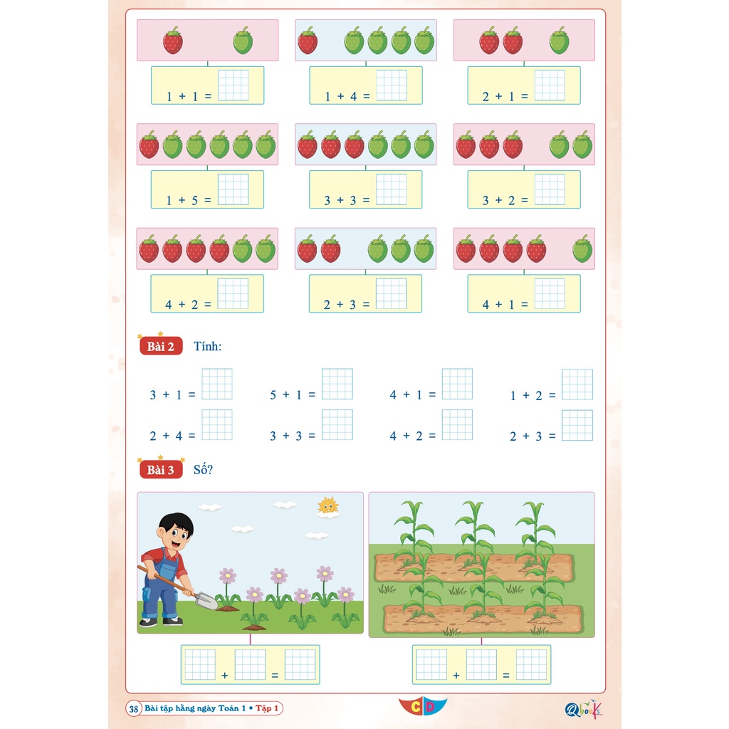 Sách - Bài Tập Hằng Ngày Toán Lớp 1 - học kì 1 - Cánh diều