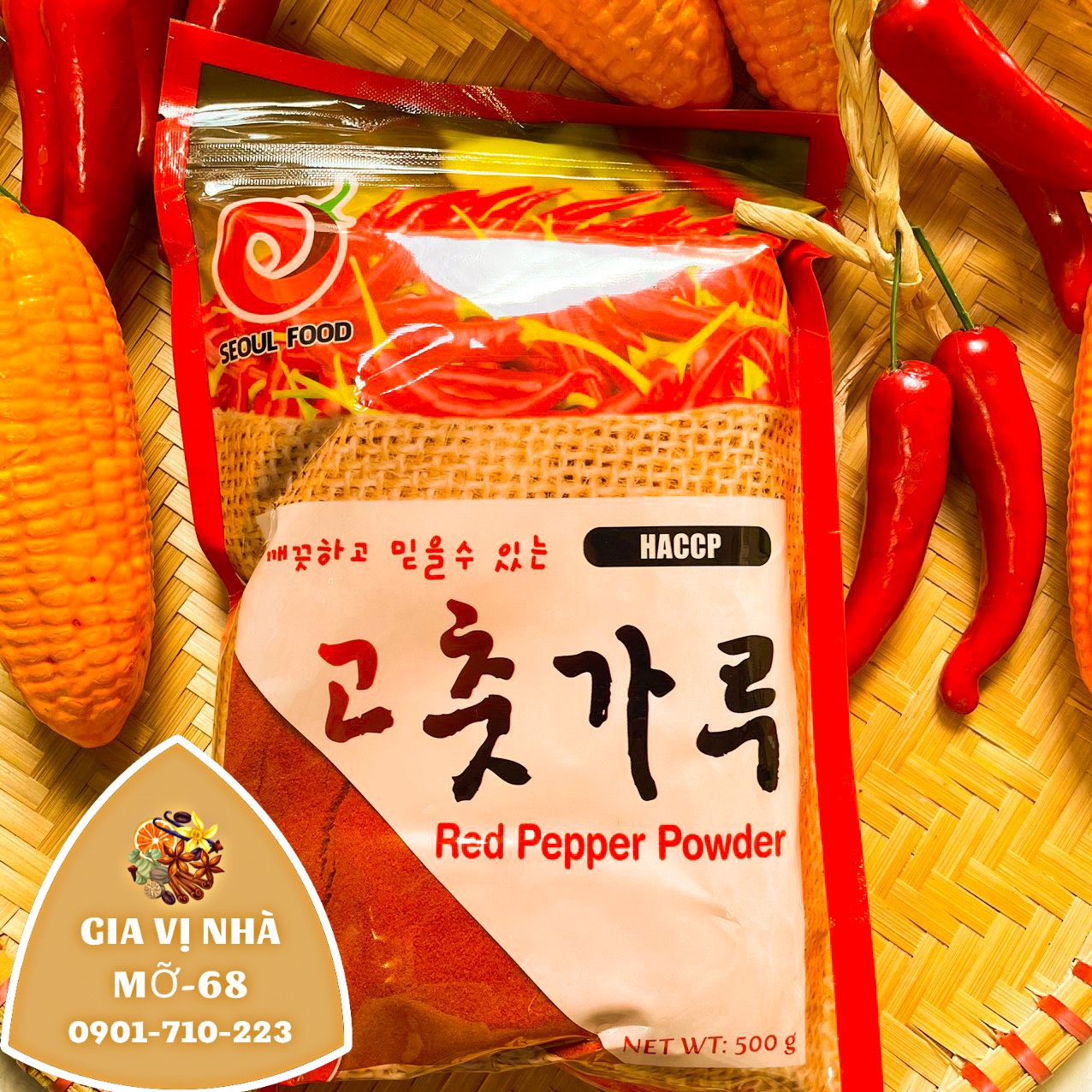 Ớt bột hàn quốc dùng làm kim chi - 500gr