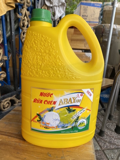 Nước Rửa Chén ABAY 4Kg Đánh Bay Dầu Mỡ