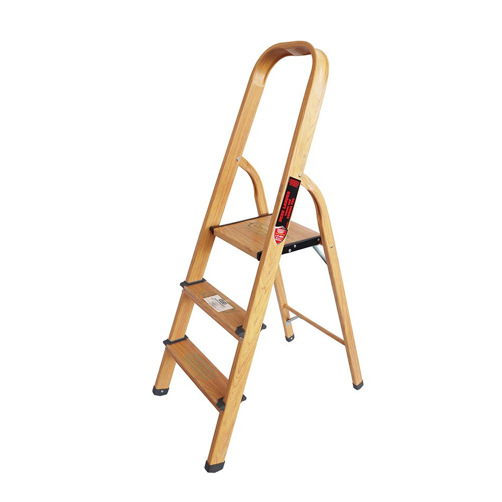 Thang ghế xếp bậc thang OSHIMA TG3 3 bậc (Vân Gỗ)