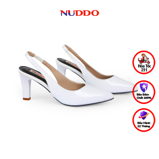 Giày Slingback cao gót nữ thời trang Nuddo gót 7cm nhọn quai co dãn thời thumbnail