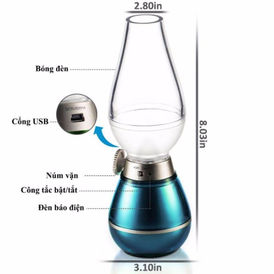 [HCM]Đèn thần thổi là tắt thổi là sáng