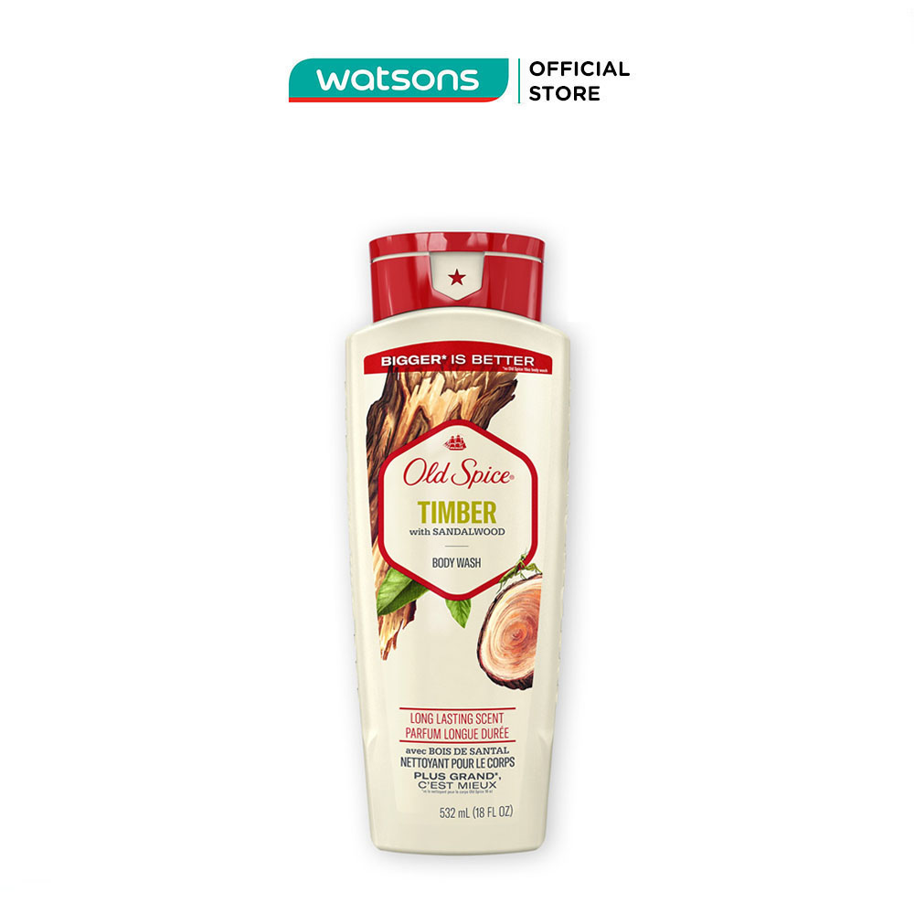 Sữa Tắm Old Spice Timber Sandal Wood 532ml
