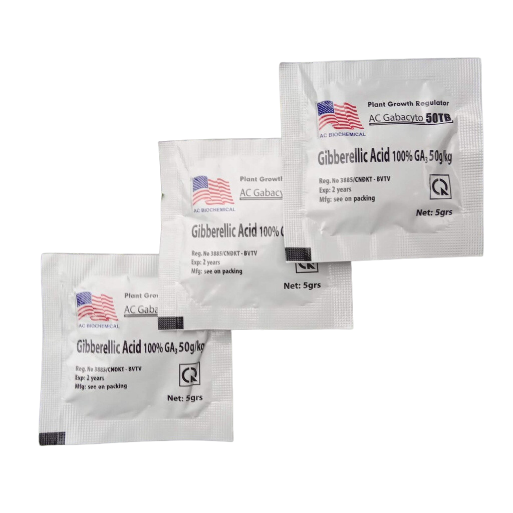 Phân Bón Lá Gibber 50TB GA3 - Gibberellic Acid 100%