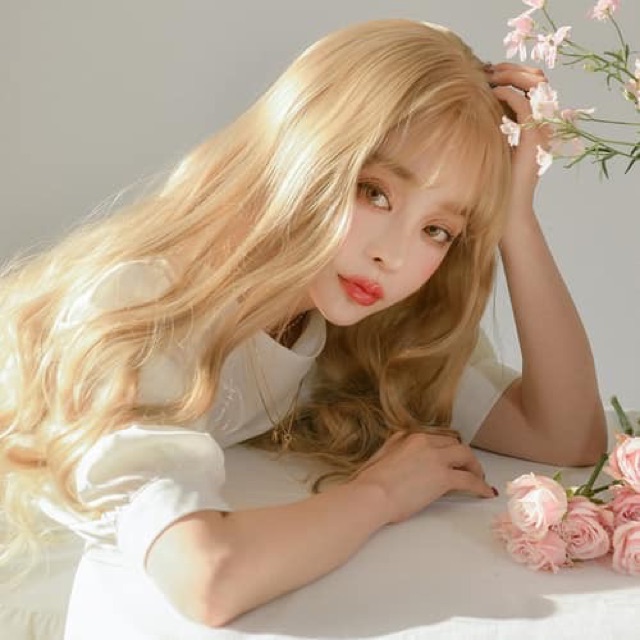 Tóc Giả Đẹp ❤️💕 Tóc Cả Đầu Xoăn Dợn Tự Nhiên - 8148