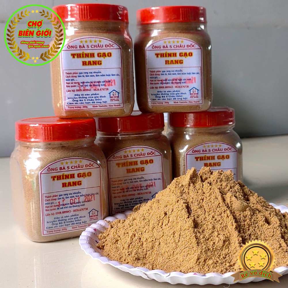 Bột thính gạo rang xay, hũ 200gr