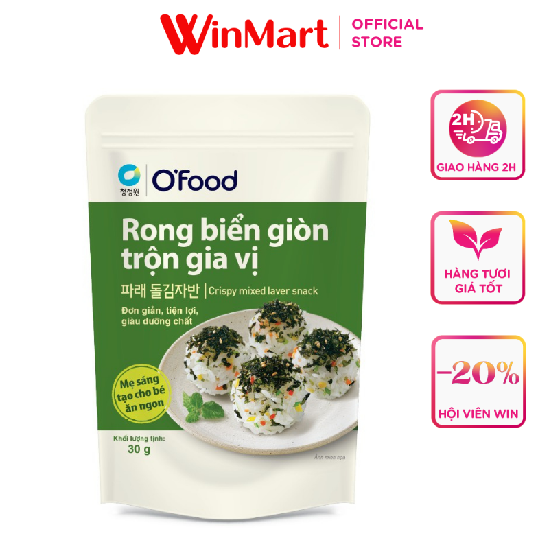 [Siêu thị WinMart] - Rong biển giòn trộn gia vị Miwon gói 30g