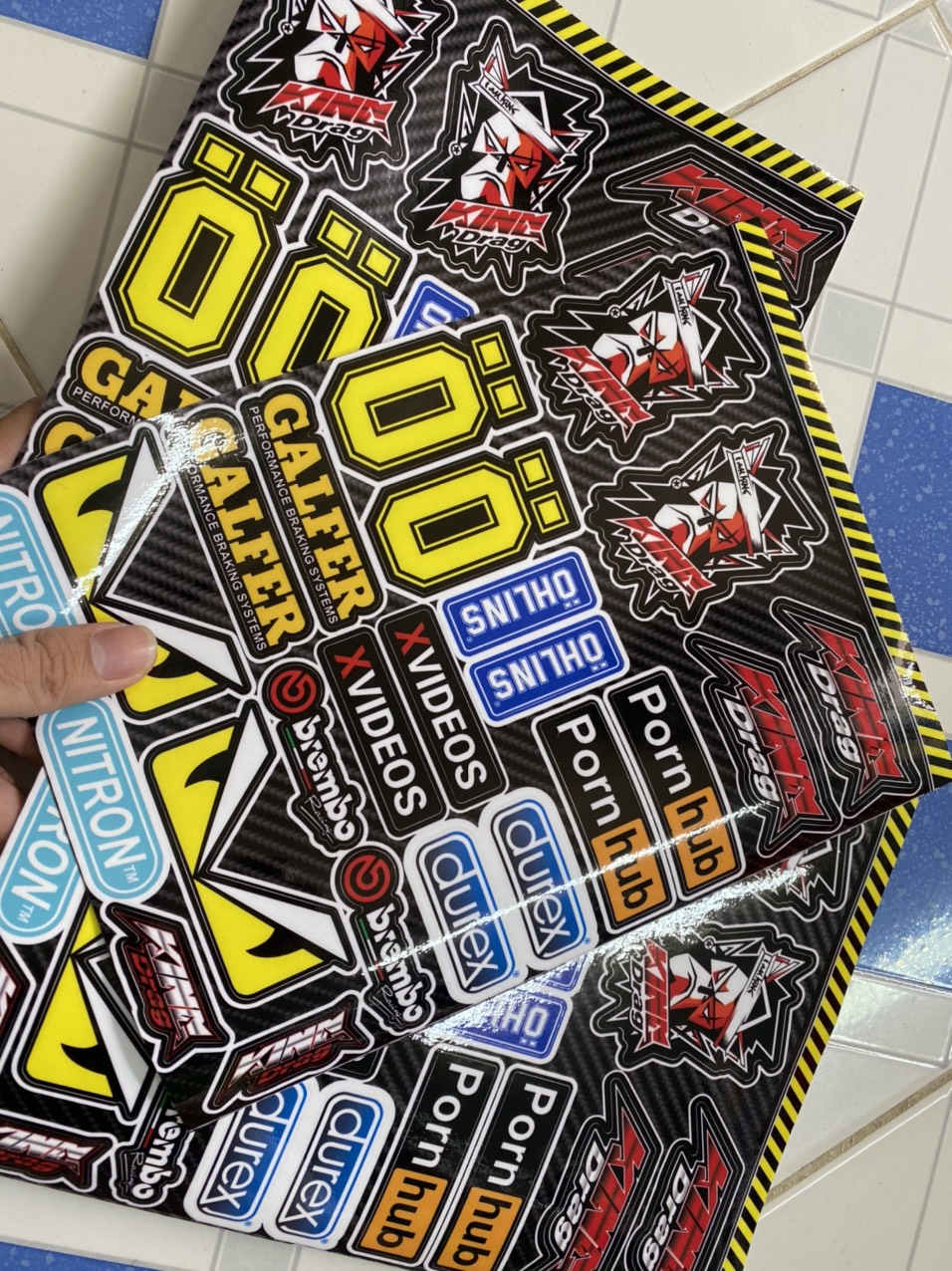 [HCM]SÉT LOGO KING DRAG OH MẮT FENDY