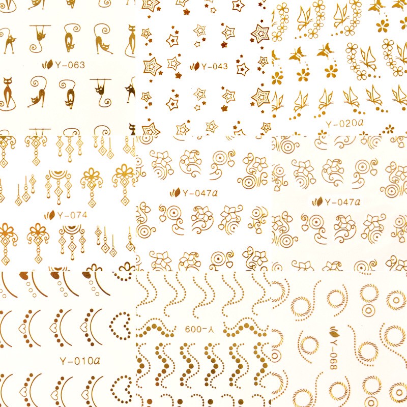 Sticker Nước Noel Dán Móng Tay ( Set 16 Tấm )
