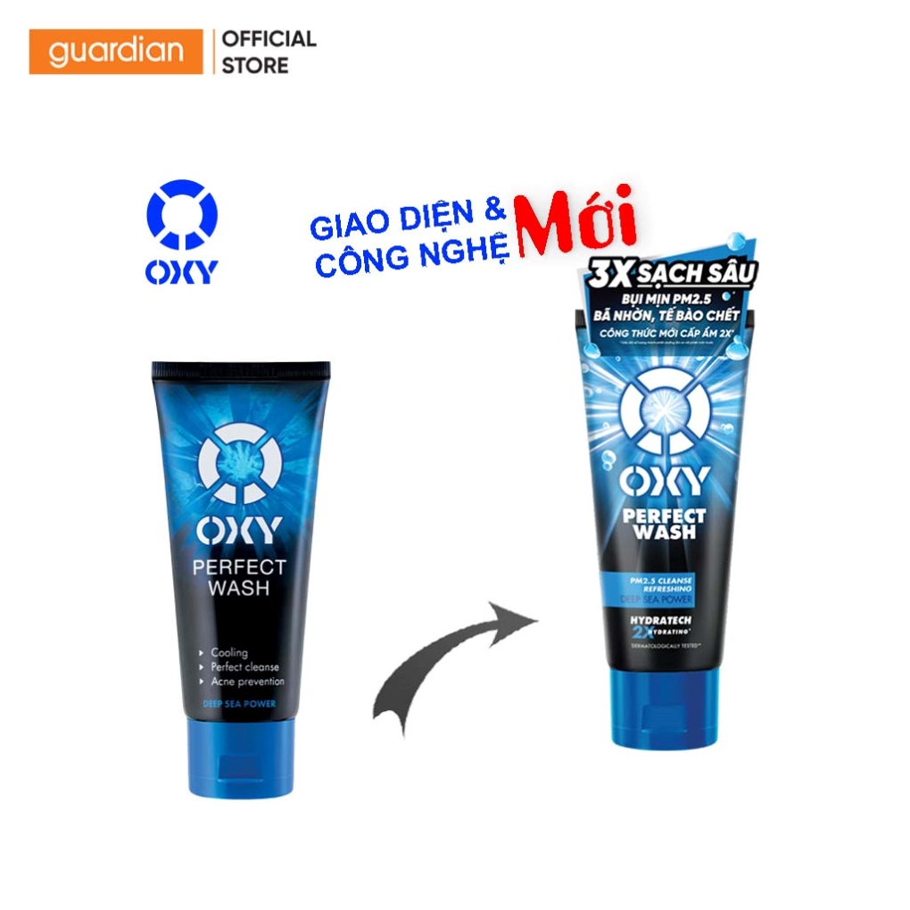 Kem Rửa Mặt Mát Lạnh Perfect Wash Oxy 100Gr