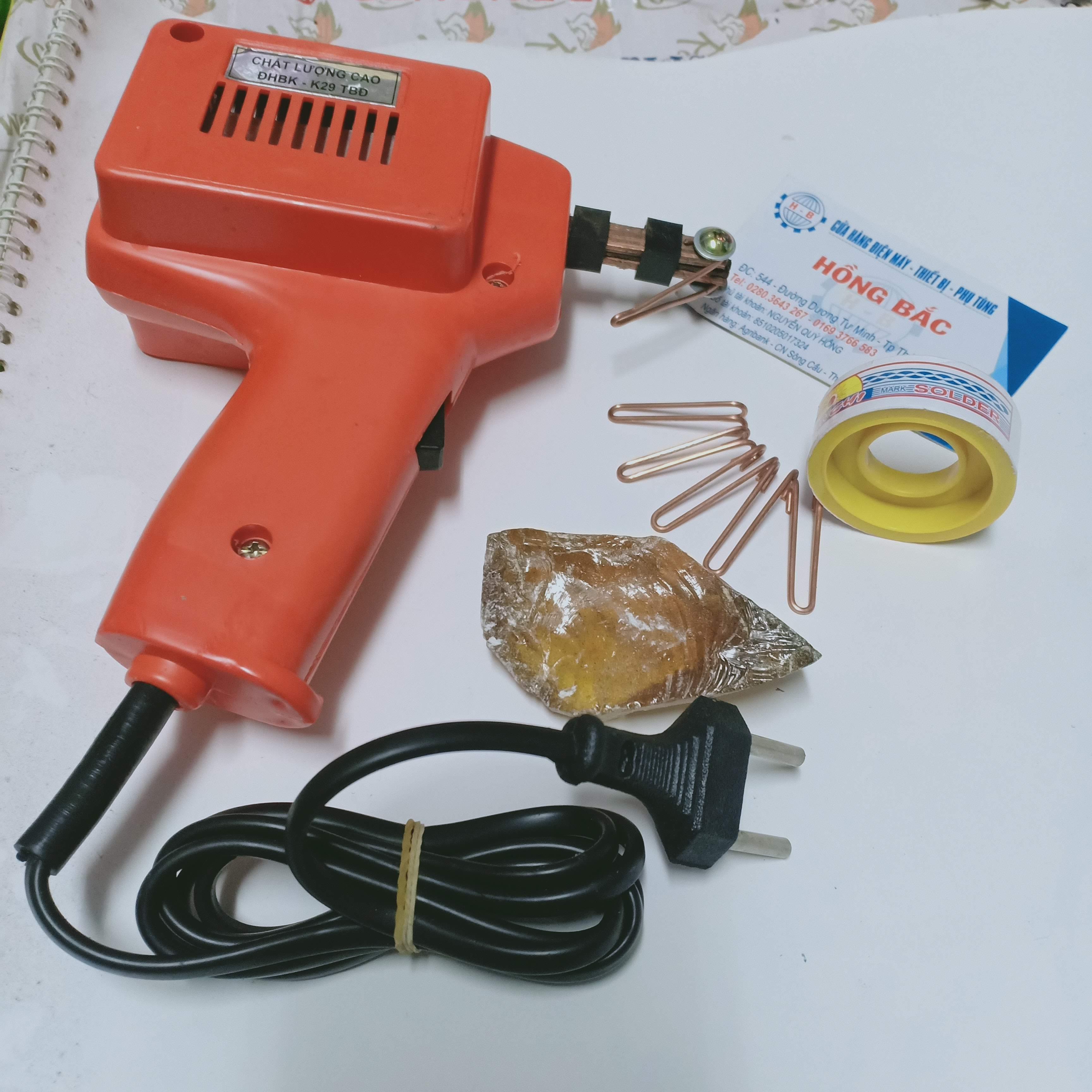 COMBO MỎ HÀN + THIẾC + NHỰA THÔNG TẶNG 05 ĐẦU MỎ HÀN