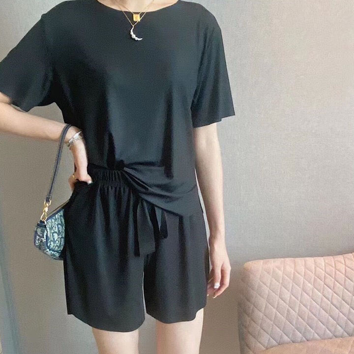 Sét bộ mặc nhà cột nơ eo sang chảnh dể thương💕𝑭𝑹𝑬𝑬𝑺𝑯𝑰𝑷💕[Giá gốc tận xưởng]