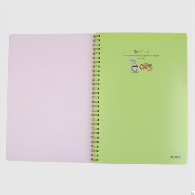 Vở lò xo kép Dot Grid B5 120 trang; MS: 578 .