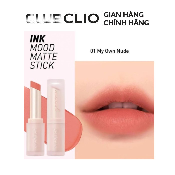 (Quà tặng không bán) Son Lì Peripera Ink Mood Matte Stick 3G