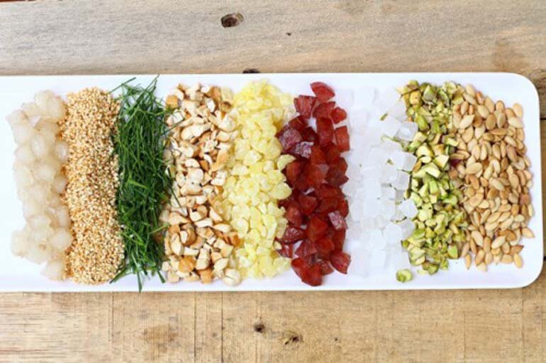 Mứt hạt sen Huế làm bánh Trung Thu (chia lẻ từ thùng 5kg)