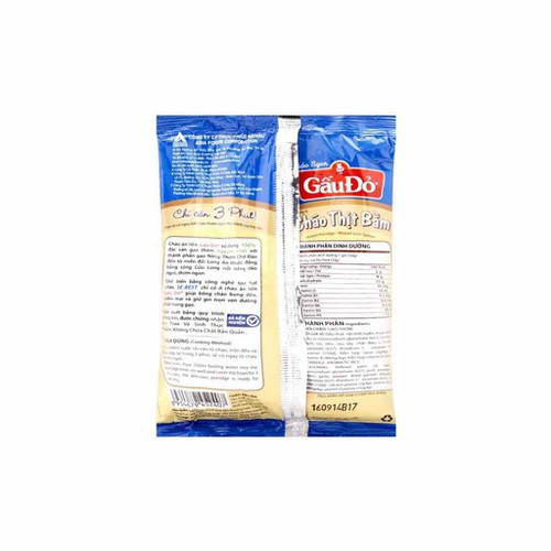 1 thung 50 gói cháo gấu đỏ