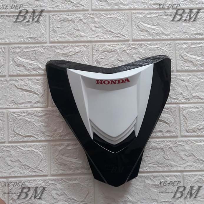 mặt nạ 2 tầng wave 110 đen trắng