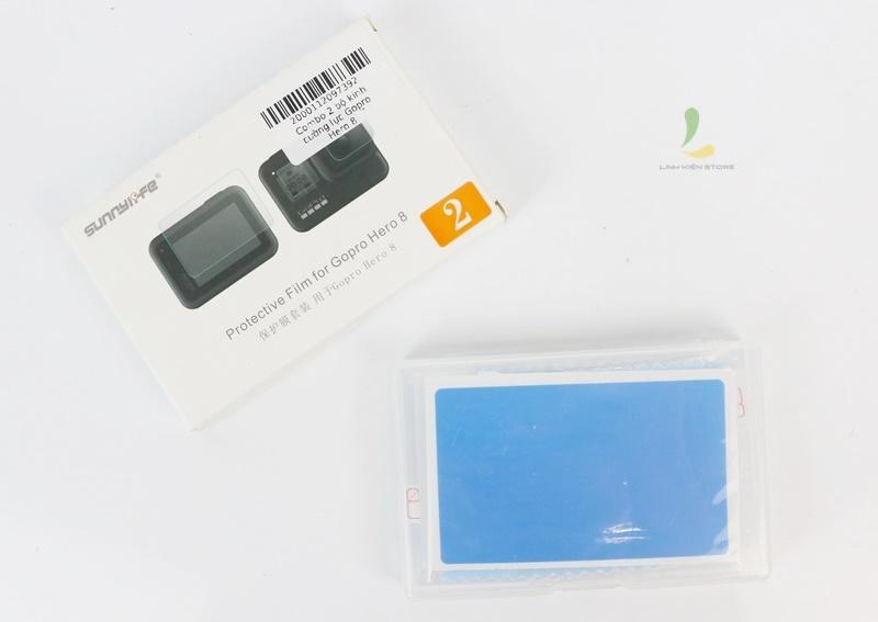 Combo 2 bộ kính cường lực Gopro Hero 8