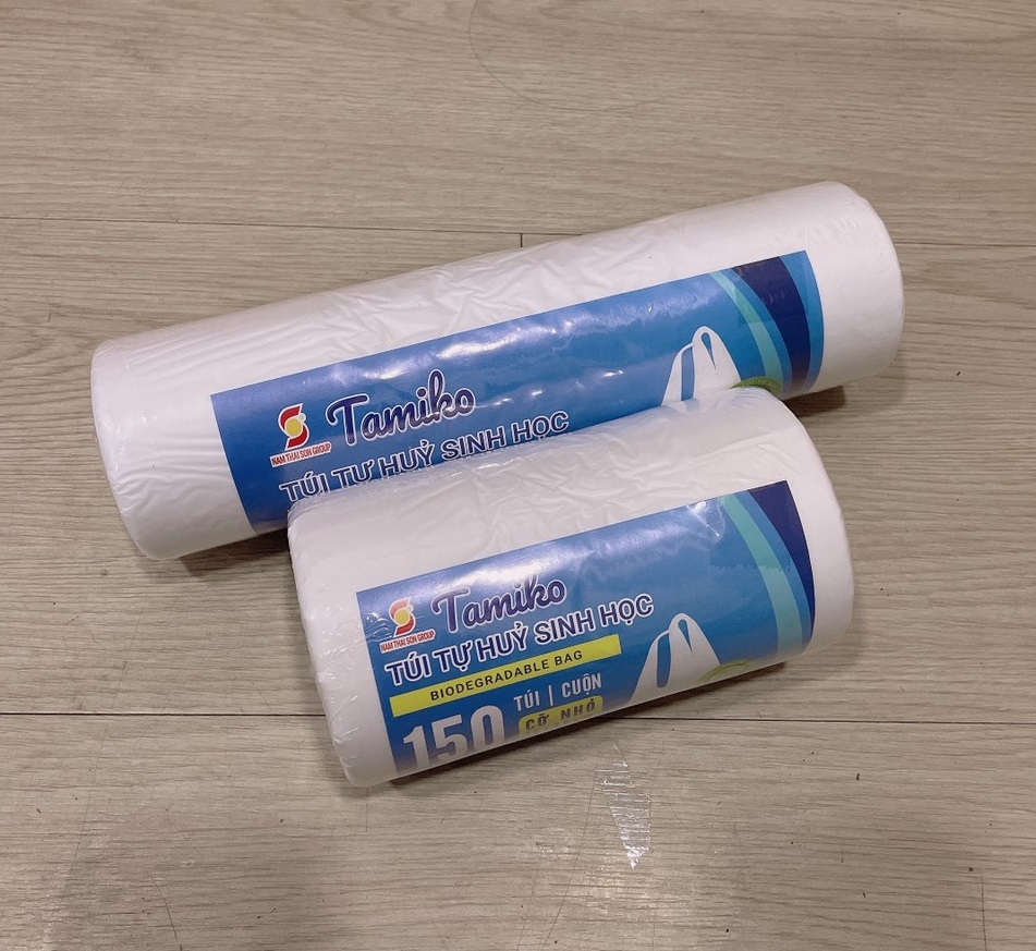 Cuộn 500gr Túi Nilong Có Quai Đựng Thực Phẩm Nhiều Size