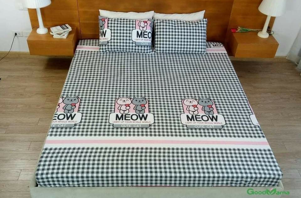 Ga chống thấm cotton cao cấp Goodmama chính hãng KT 1m610cm và 1m810cm hàng công ty goodmama có bảo hành 6 tháng lớp chống thấm