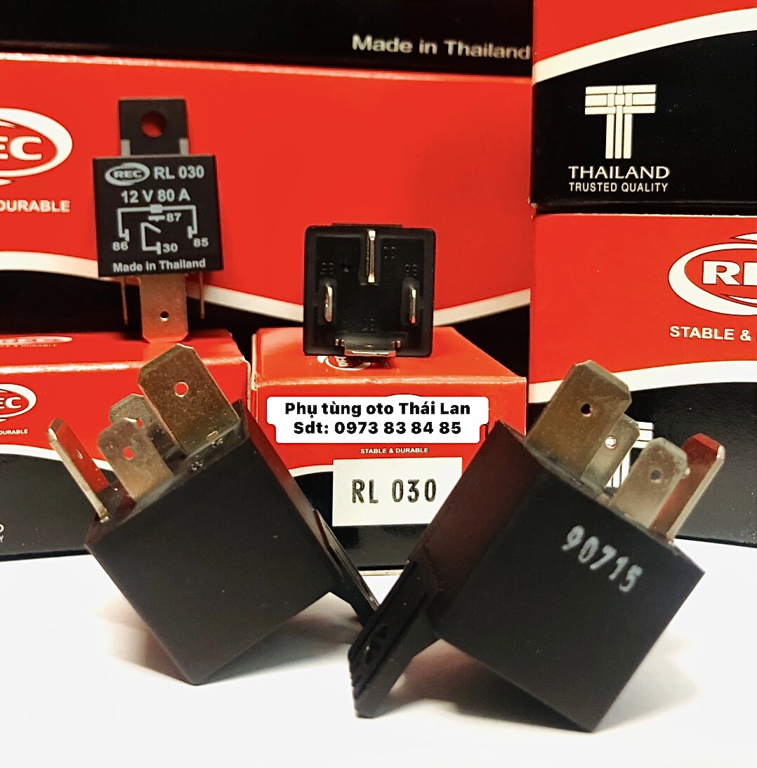 ROLE 4 CHÂN 12V 80A (RL030)