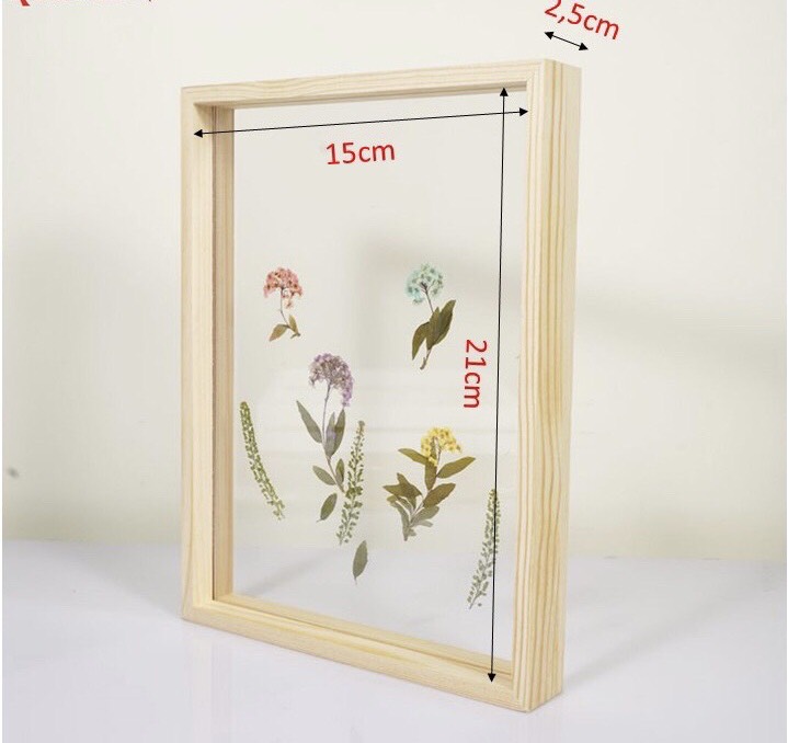 Khung ảnh để bàn, khung hình gỗ thông phong cách Hàn Quốc nhiều kích thước MS02