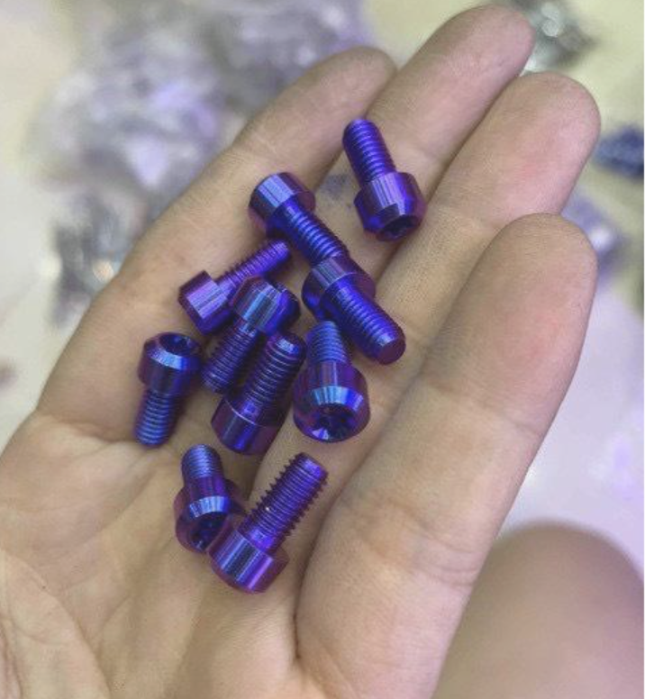 [HCM]1 con Ốc Titan Gr5 5li10 đầu trụ gắn mâm Vespa cnc  đĩa abs Sh 300i