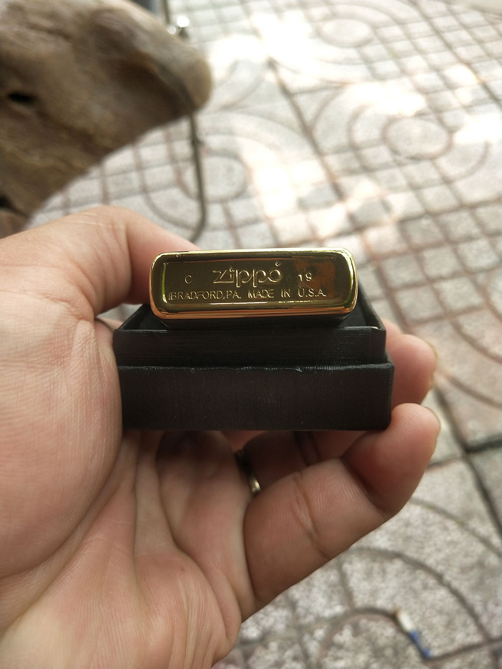 [HCM]Bật Lửa Zippo USA Khắc Logo 5555 - Tặng Xăng Đá
