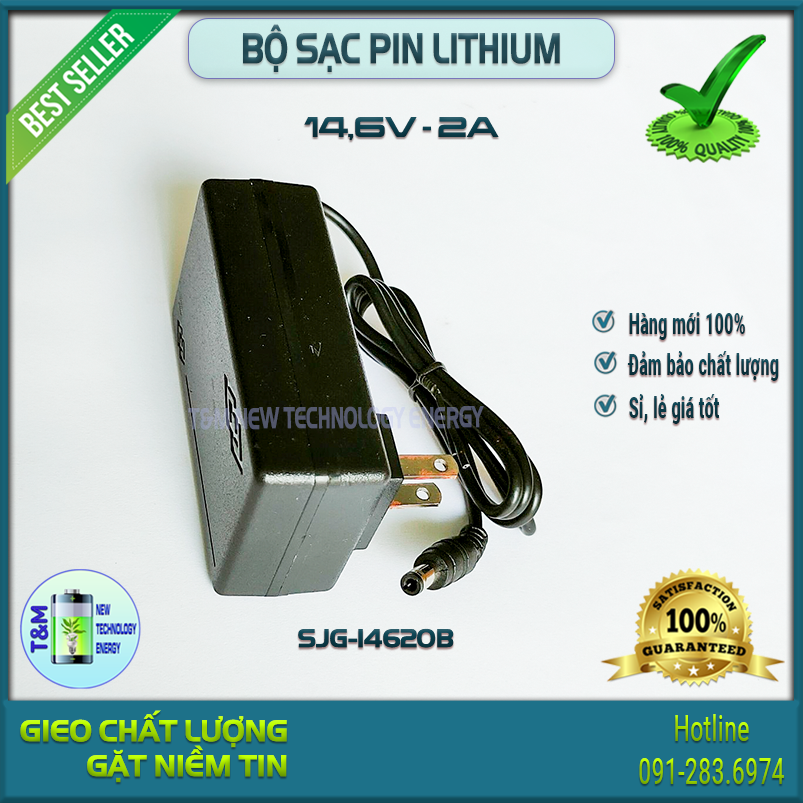 Bộ sạc pin Lithium 4s 14,6V 2A
