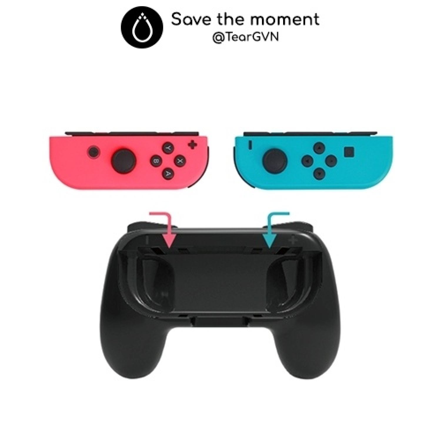 Bộ Controller Grip DOBE thiết kế công thái học cho Joy-con Nintendo Switch OLED / Switch 1