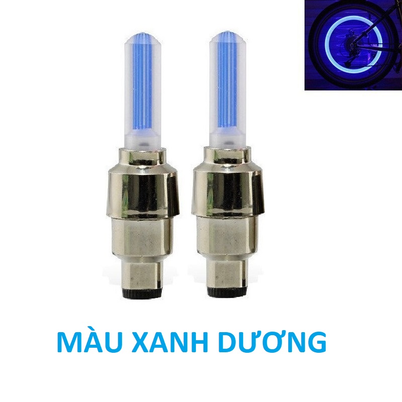 [1 Cặp] Đèn Led Gắn Van Xe Phát Sáng Nhiều Màu