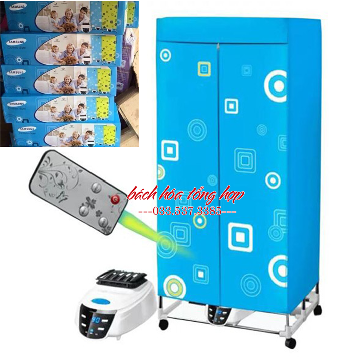 Tủ sấy quần áo 2 tầng khung inox có điều khiển, tủ sấy quần áo cao cấp có điều khiển, tủ sấy quần áo bằng vải khung inox,, tủ sấy quần áo lắp ghép gia đình, máy sấy quần áo, máy sấy quần áo khung inox 2 tầng