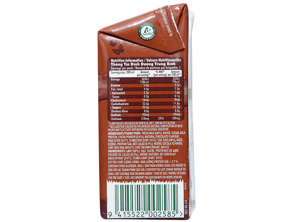 [Thùng 24 Hộp] Sữa Tươi Meadow Fresh Socola - Chocolate 200ml - Nhập khẩu Úc