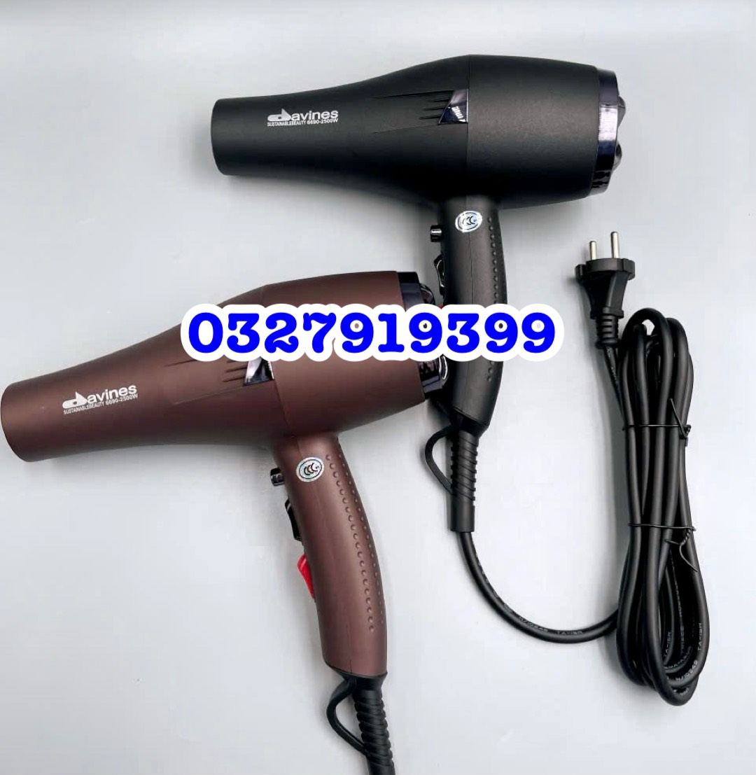 Davines Máy Sấy Tóc Cao Cấp 6690 2500W Chuẩn Salon Điều Tiết Ion Tăng Bóng Mượt Tóc Chống Tĩnh Điện 220V-50/60Hz bảo hành 3 tháng