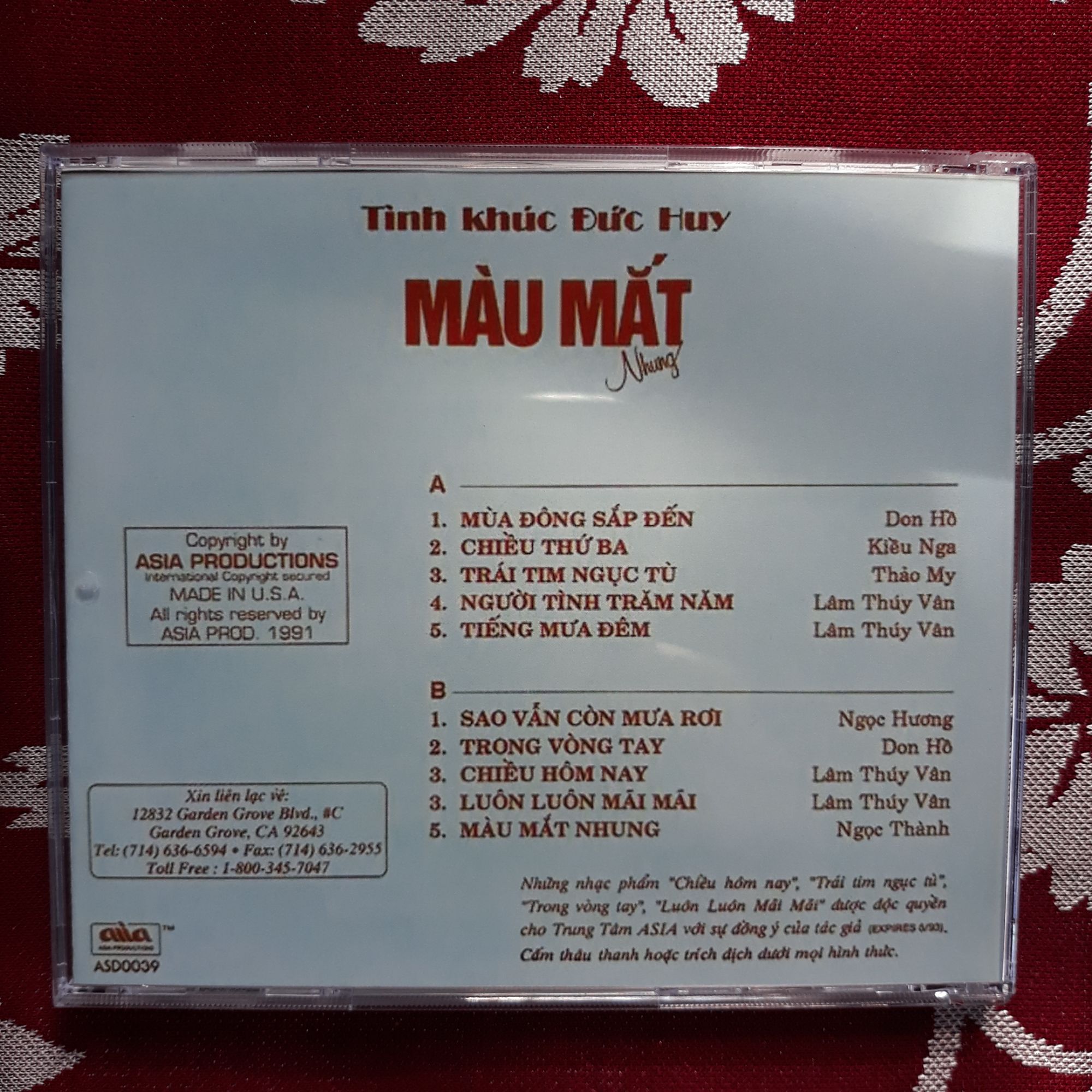 Bộ 2 cd nhạc Đức Huy 2