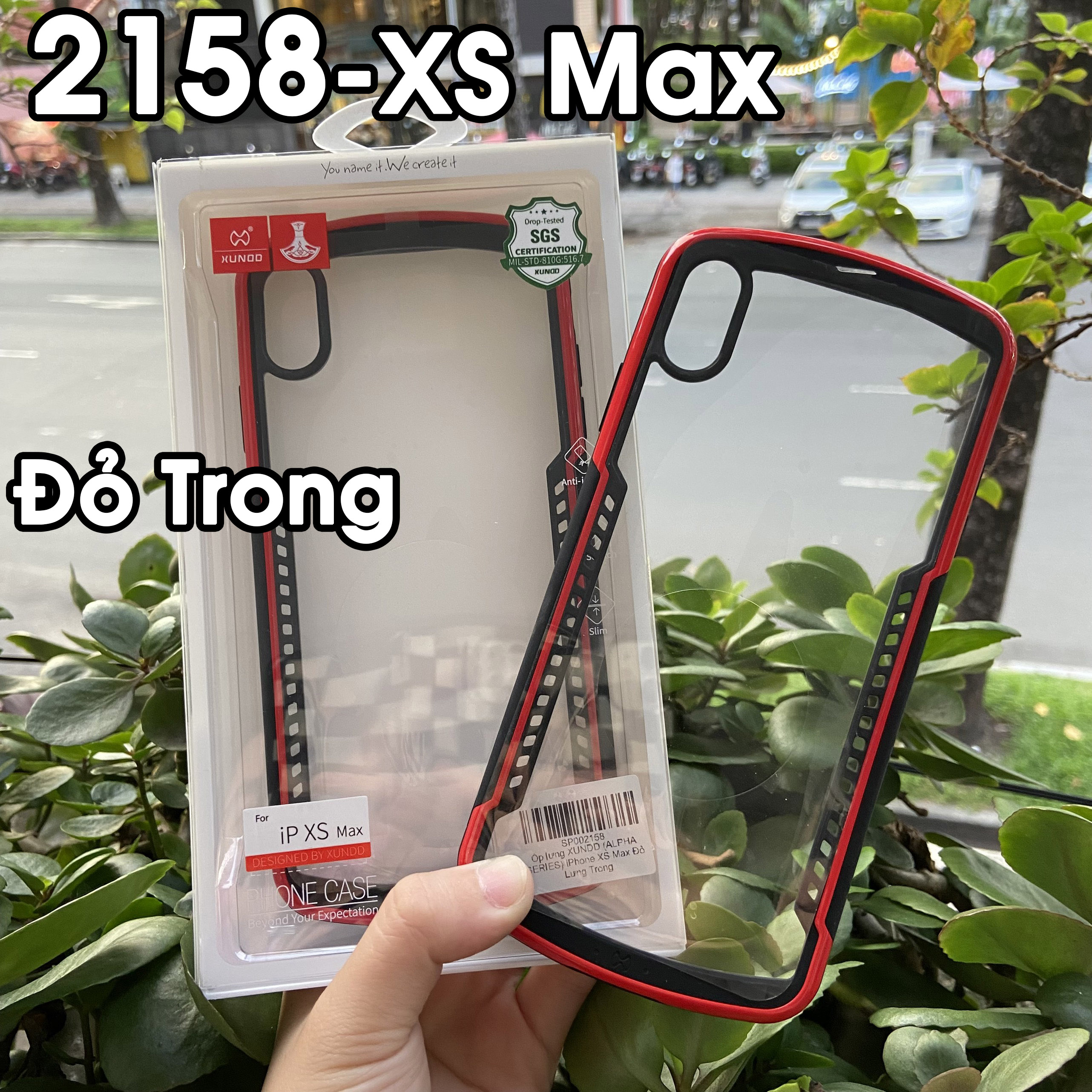 [Hỏa Tốc HCM] Ốp lưng XUNDD iPhone XS Max - Chống shock, Mặt lưng trong, Cạnh màu - Alpha Series ( Xanh / Đen )