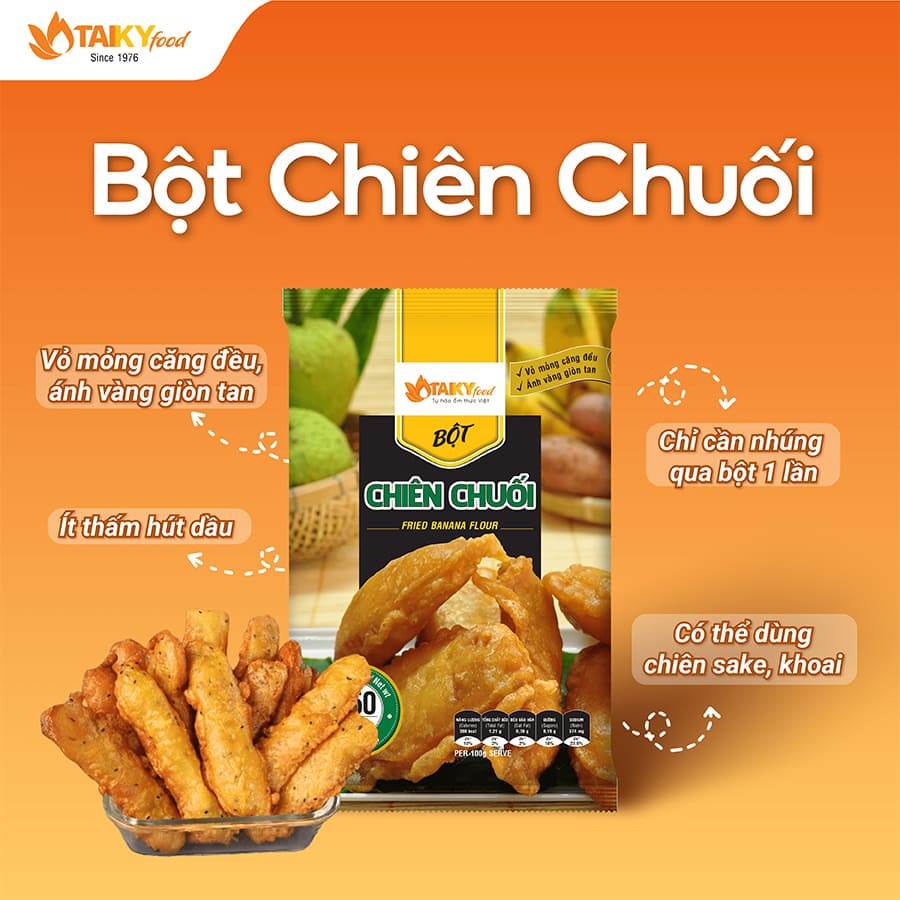 Bột chiên chuối Tài Ký gói 150g