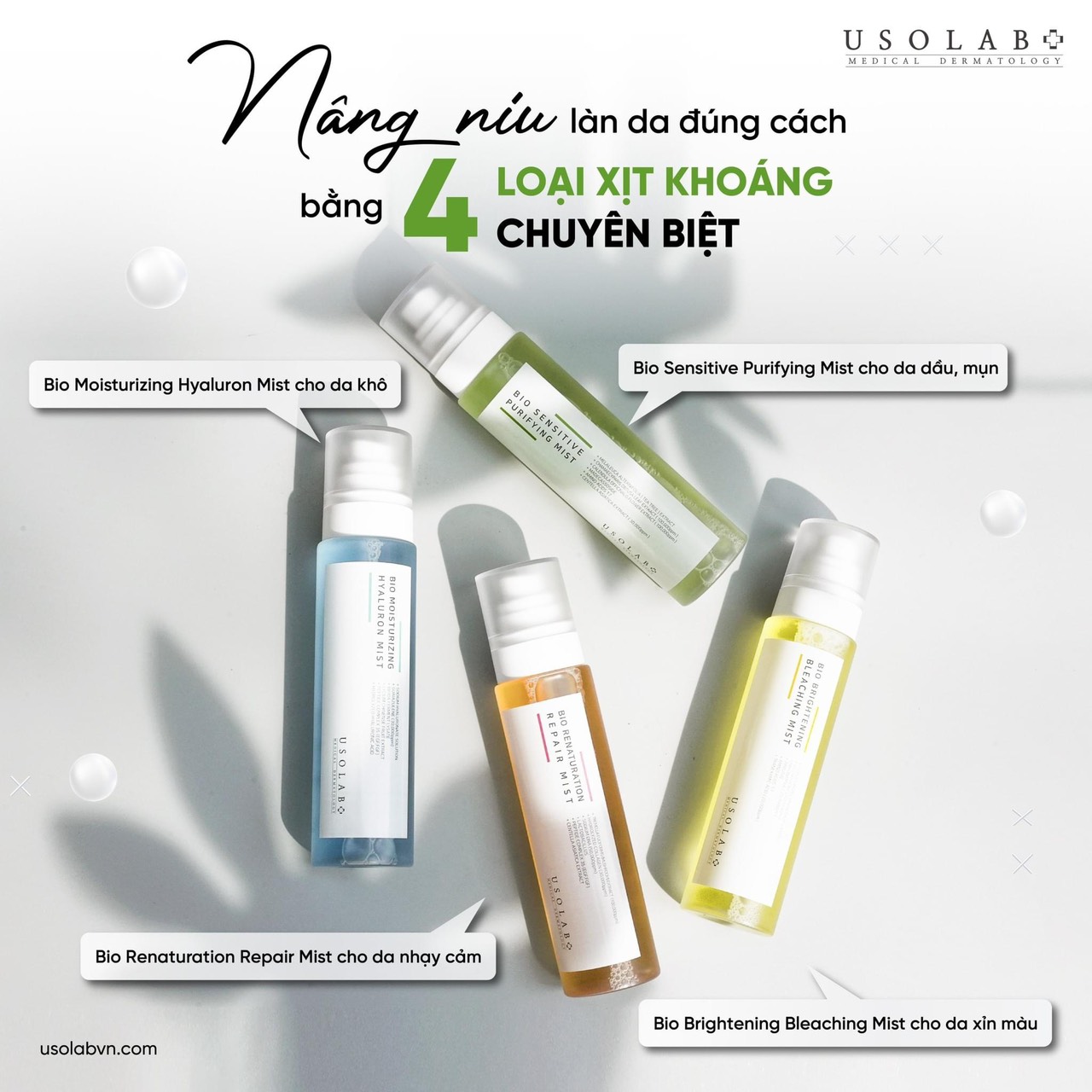Xịt khoáng toner mist Usolab