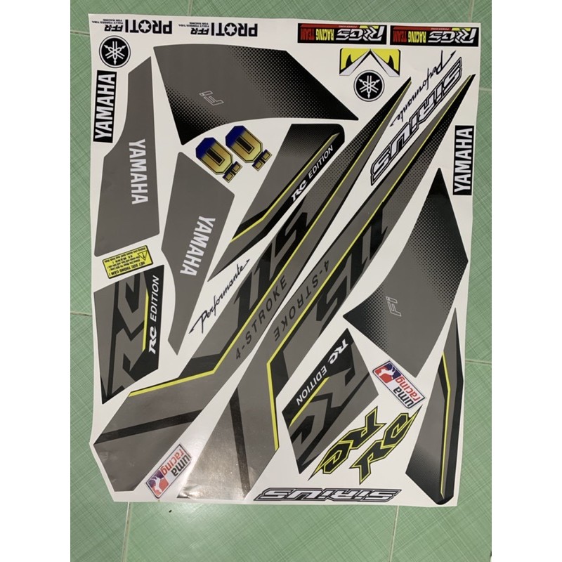 Tem sirius fi RC xám đen 2018