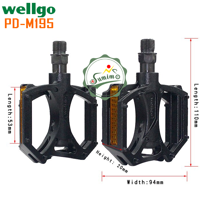 Bàn đạp WELLGO M195 nhôm cốt bi
