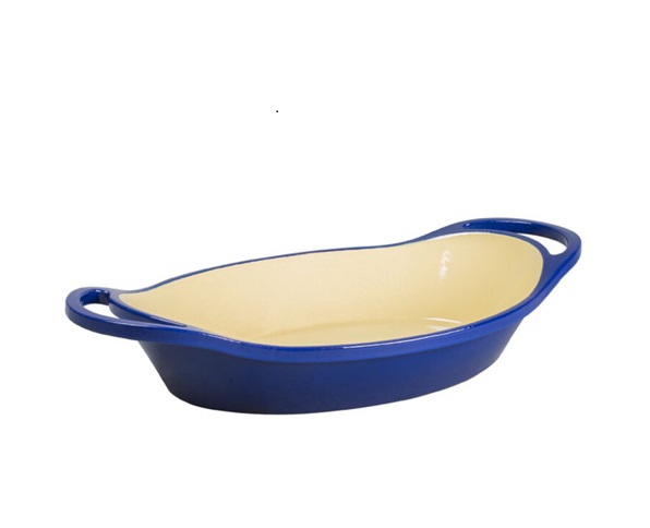 Lodge - Khay gang phủ men Indigo - 1.8L