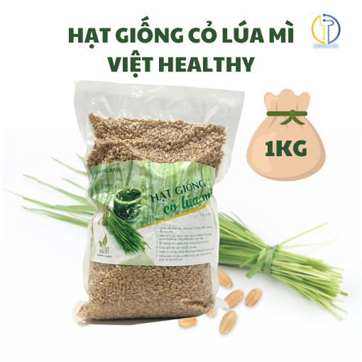 Hạt giống cỏ lúa mì (Wheatgrass) Viet Healthy nhập khẩu Australia (túi hút chân không 1kg-3kg)