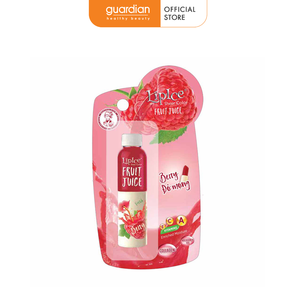 Son Dưỡng Môi Berry Đỏ Mọng Sheer Color Fruit Juice Lipice 4Gr
