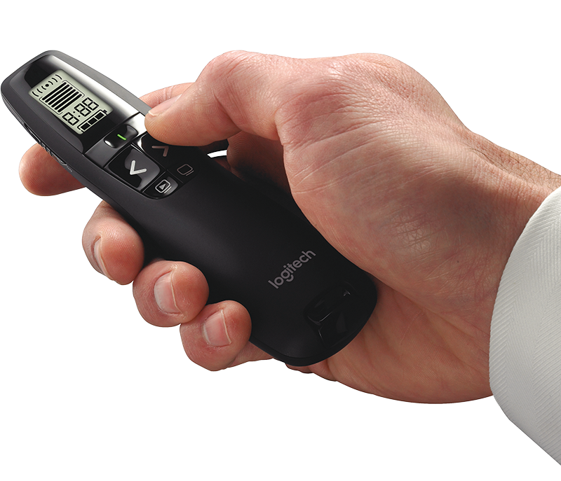 Logitech R800 LCD display pen, USB 2.4 GHz connection range 30m-3 years warranty