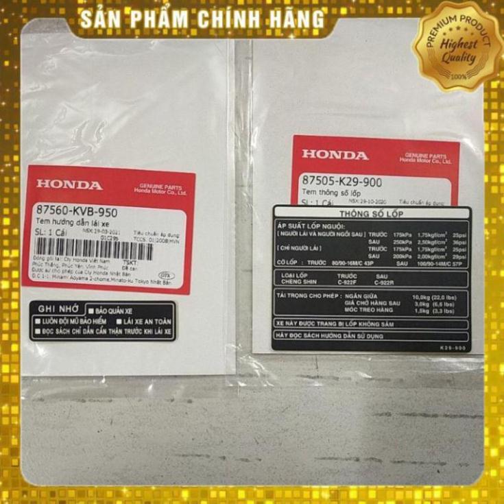 Tem thông số Sh mode 125