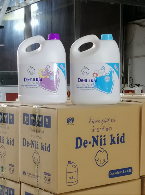 Nước giặt Denii kid can 3,6l hàng công ty