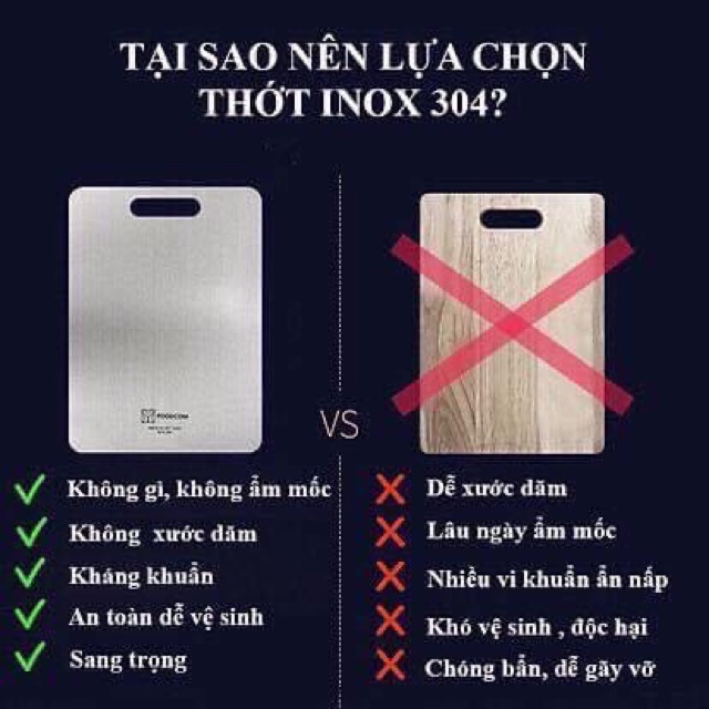 Thớt inox 304 siêu bền