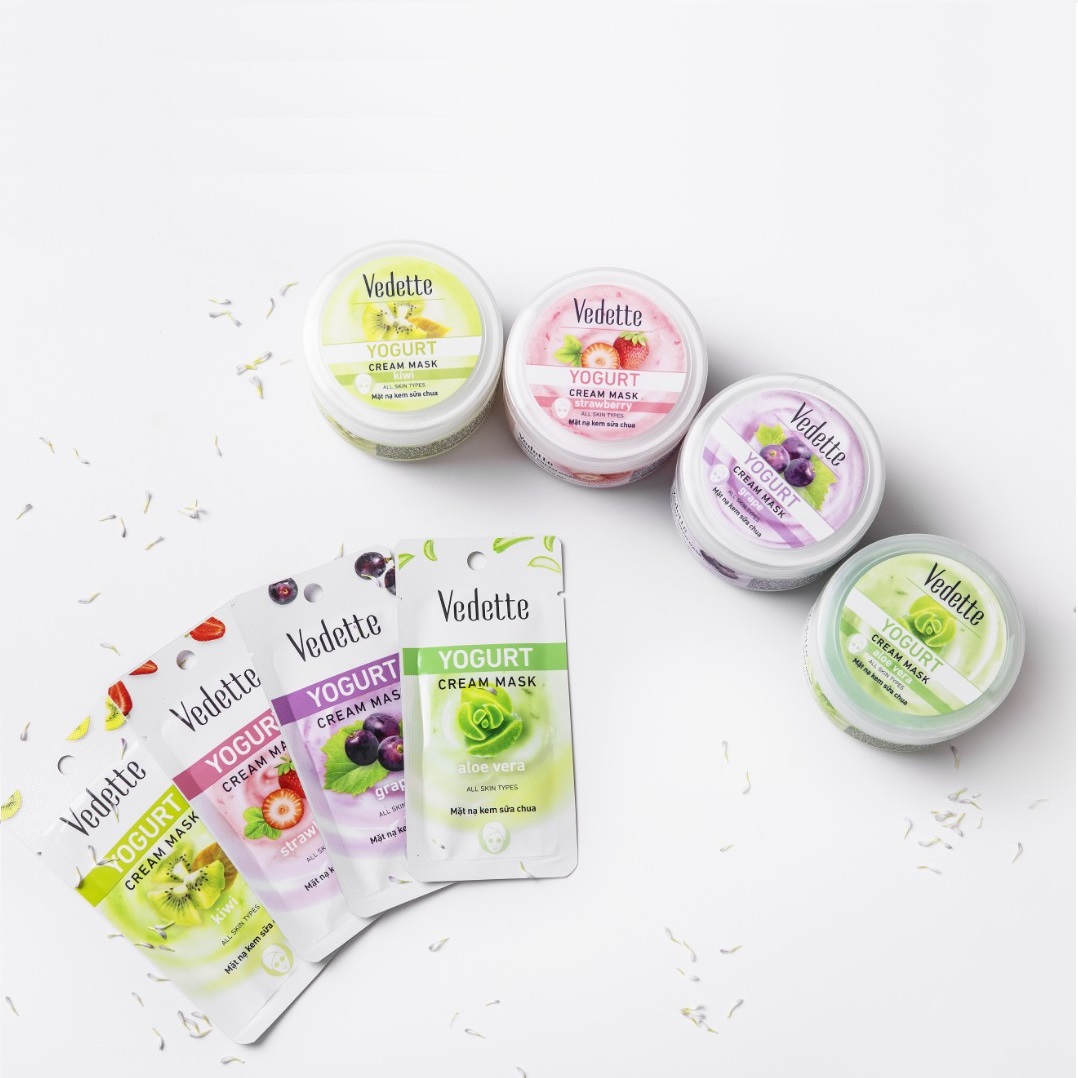 Mặt nạ kem sữa chua Vedette Kiwi 10ml