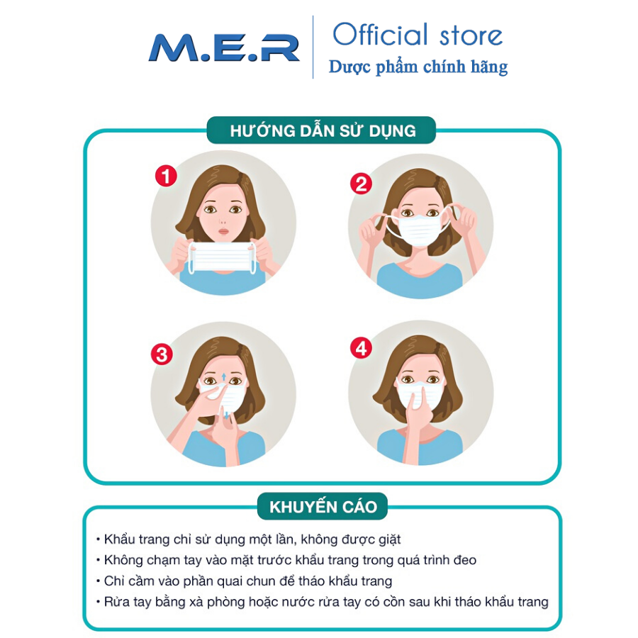 Khẩu trang trẻ em 5D - hộp 10 cái