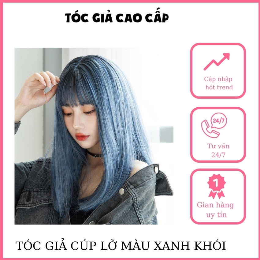 Tóc giả nữ 😍FREESHIP😍 cả đầu thẳng lỡ